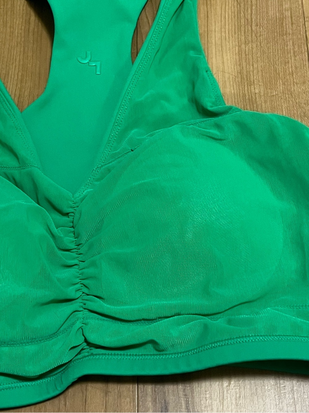 Joy Lab Green Ruched Racerback Sports Bra Medium - Picture 6 of 10